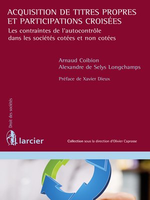 cover image of Acquisition de titres propres et participations croisées